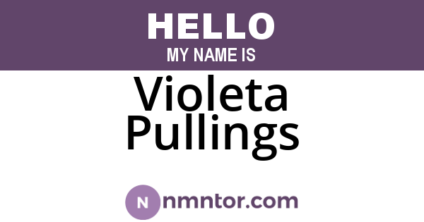 Violeta Pullings