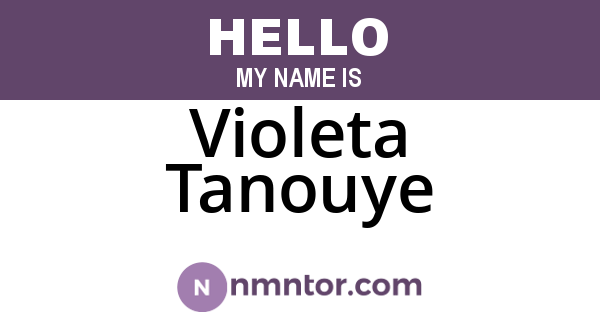 Violeta Tanouye