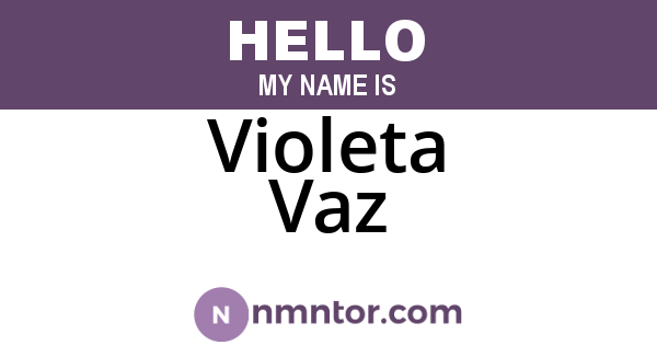 Violeta Vaz