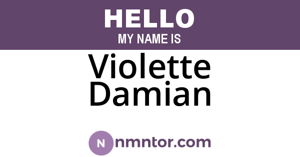 Violette Damian