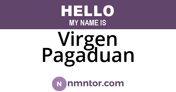 Virgen Pagaduan