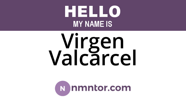 Virgen Valcarcel