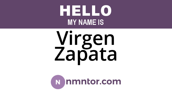 Virgen Zapata