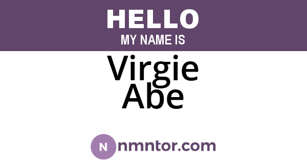 Virgie Abe