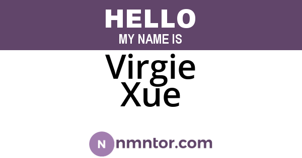 Virgie Xue