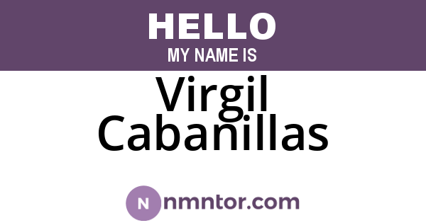 Virgil Cabanillas