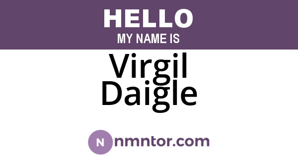 Virgil Daigle
