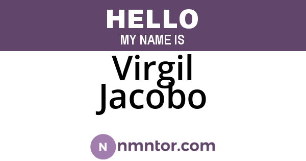 Virgil Jacobo
