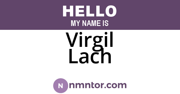 Virgil Lach