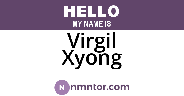 Virgil Xyong