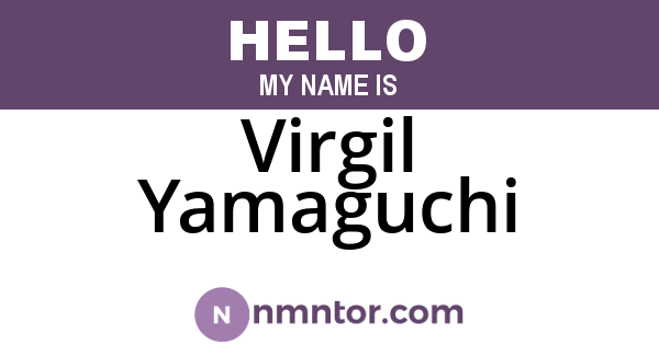 Virgil Yamaguchi