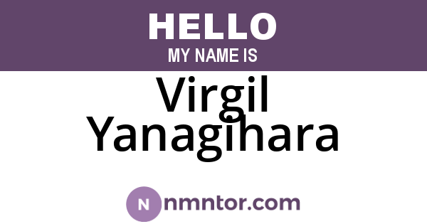 Virgil Yanagihara