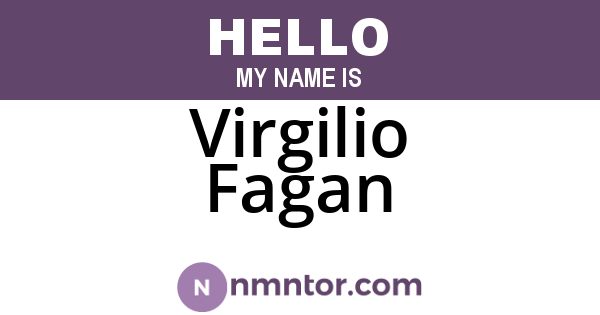 Virgilio Fagan