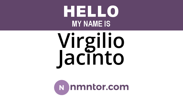 Virgilio Jacinto