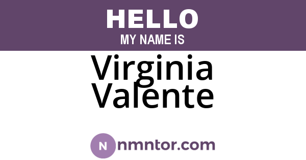 Virginia Valente