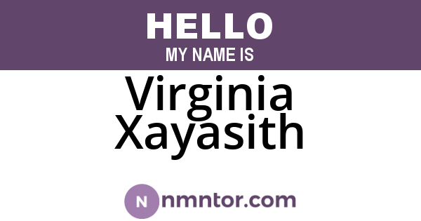 Virginia Xayasith