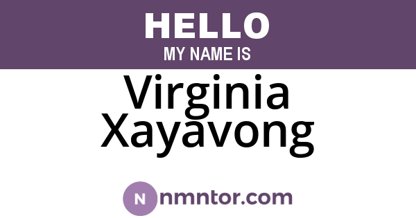 Virginia Xayavong