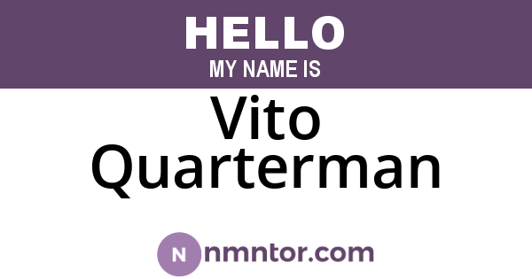 Vito Quarterman