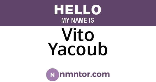 Vito Yacoub