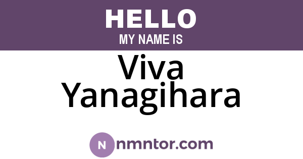 Viva Yanagihara