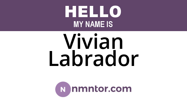 Vivian Labrador