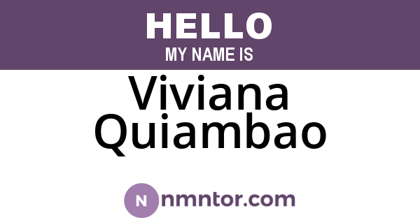 Viviana Quiambao