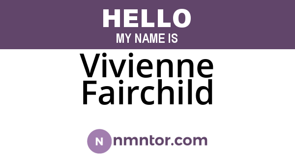 Vivienne Fairchild