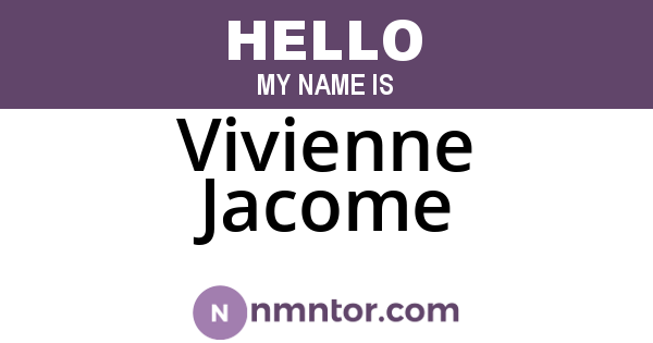 Vivienne Jacome
