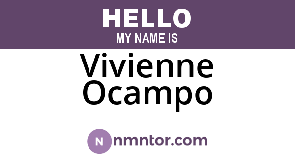 Vivienne Ocampo