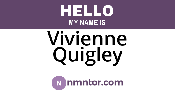 Vivienne Quigley