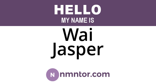 Wai Jasper