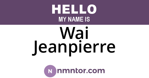 Wai Jeanpierre