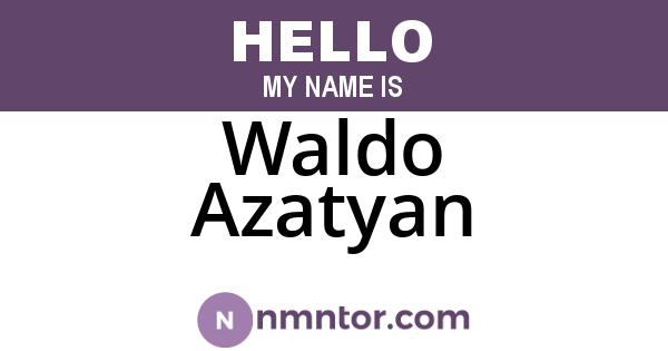 Waldo Azatyan