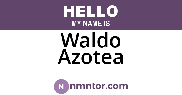 Waldo Azotea