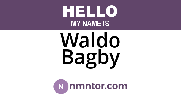 Waldo Bagby