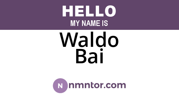 Waldo Bai