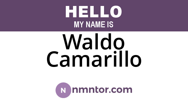 Waldo Camarillo