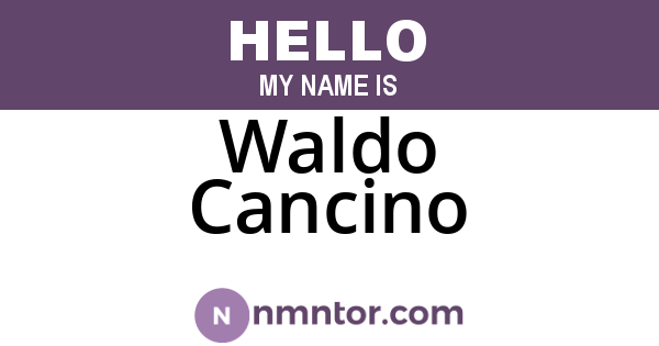 Waldo Cancino