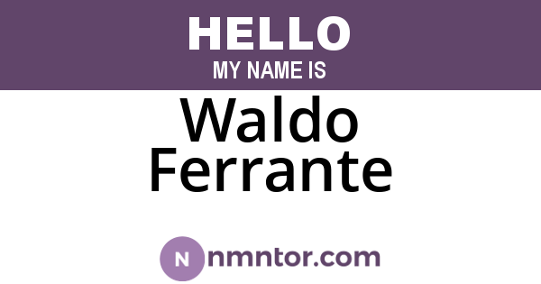 Waldo Ferrante