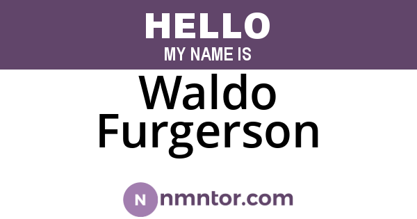 Waldo Furgerson