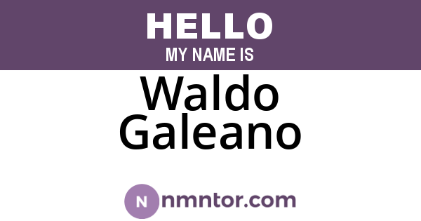 Waldo Galeano