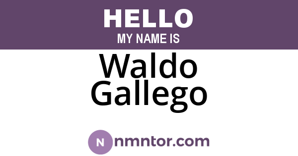 Waldo Gallego