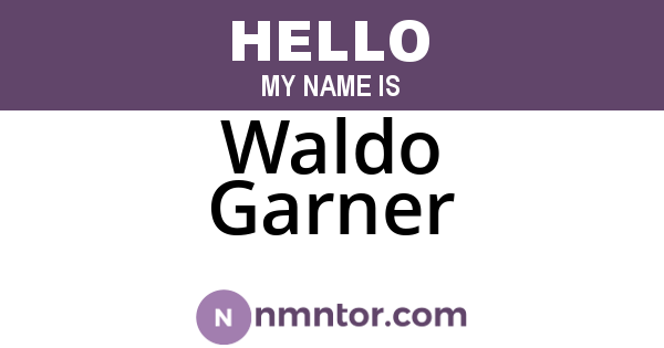 Waldo Garner