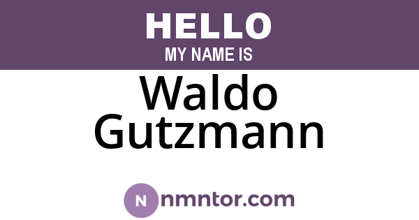 Waldo Gutzmann