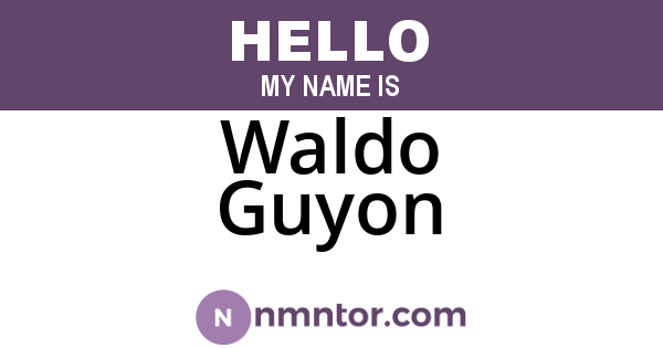 Waldo Guyon