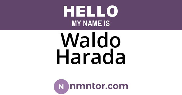 Waldo Harada