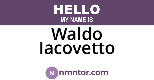 Waldo Iacovetto