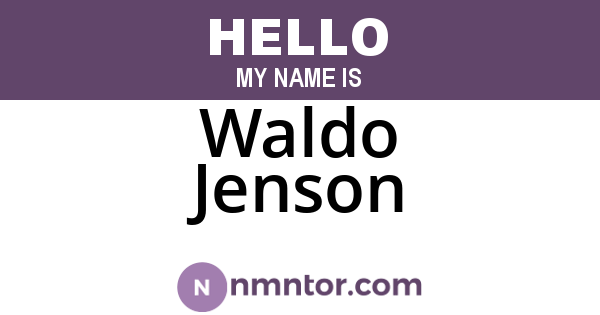 Waldo Jenson