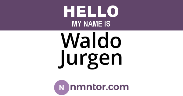 Waldo Jurgen