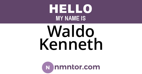 Waldo Kenneth